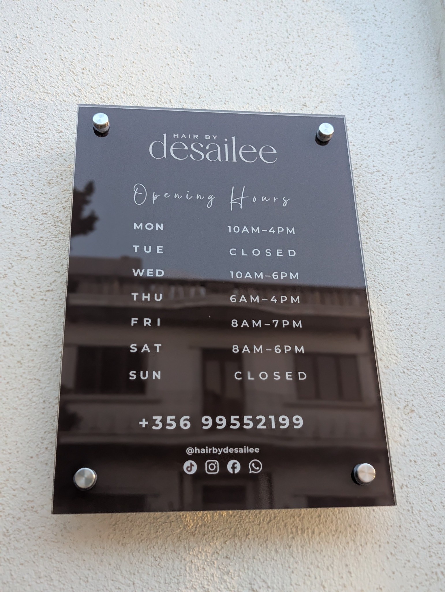 Our opening hours