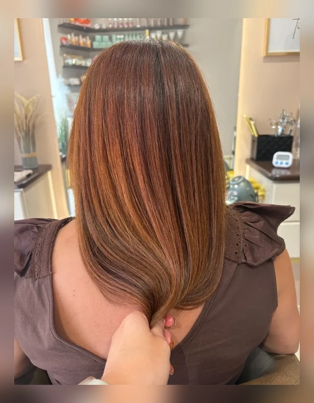 Client 5 hair after smoothing treatment