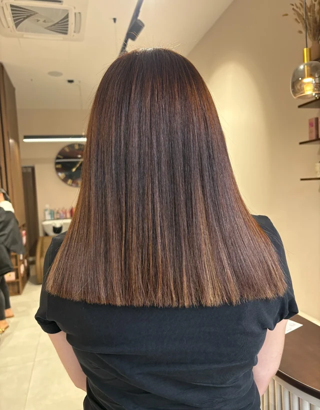 Client 6 hair after smoothing treatment