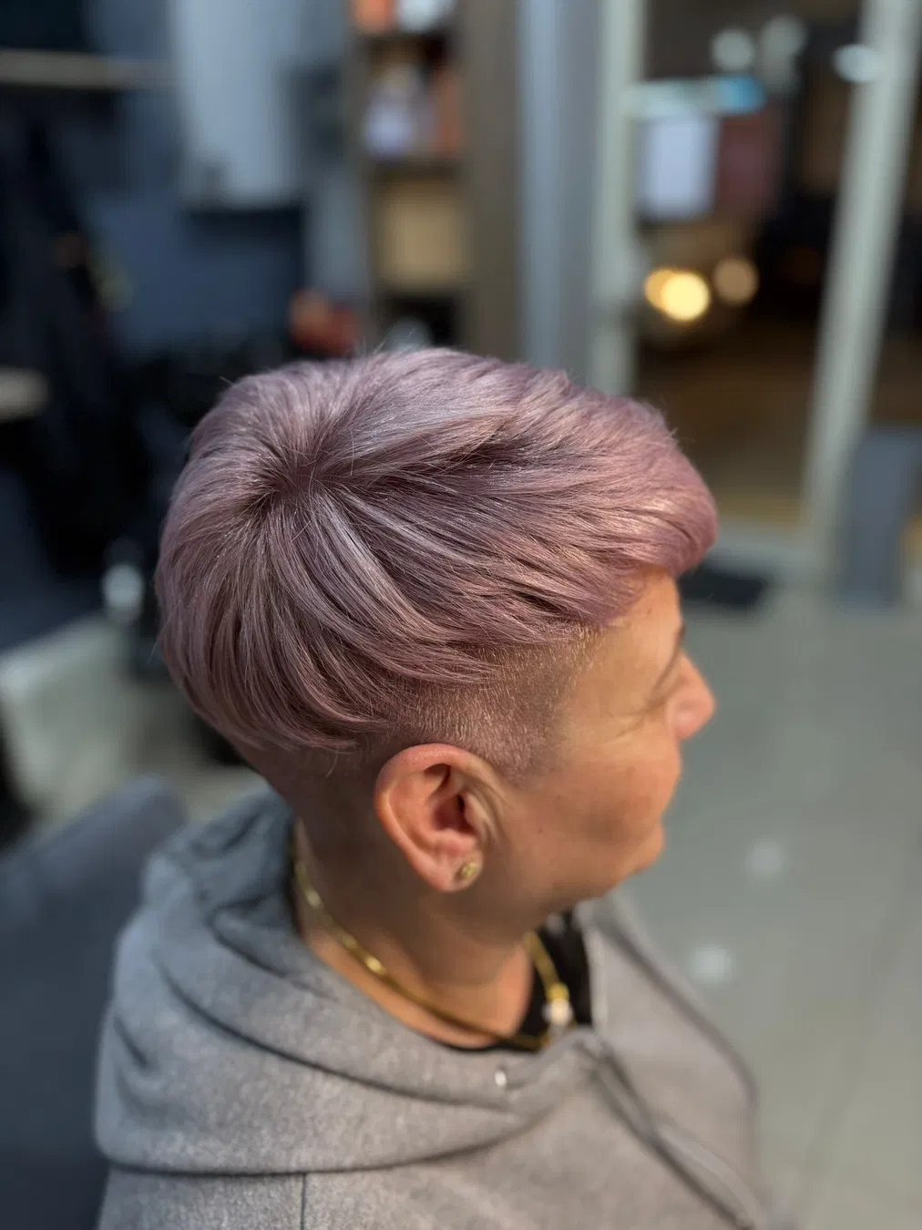 Freshly shaped haircut