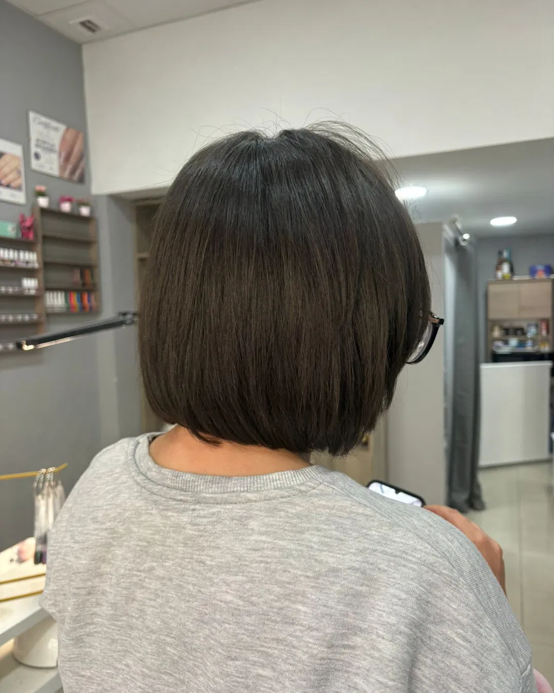 Sleek finish from behind